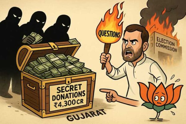 అజ్ఞాత దాతల అవినీతి ముసుగు – గుజరాత్లో వేల కోట్ల సీక్రెట్ డొనేషన్స్