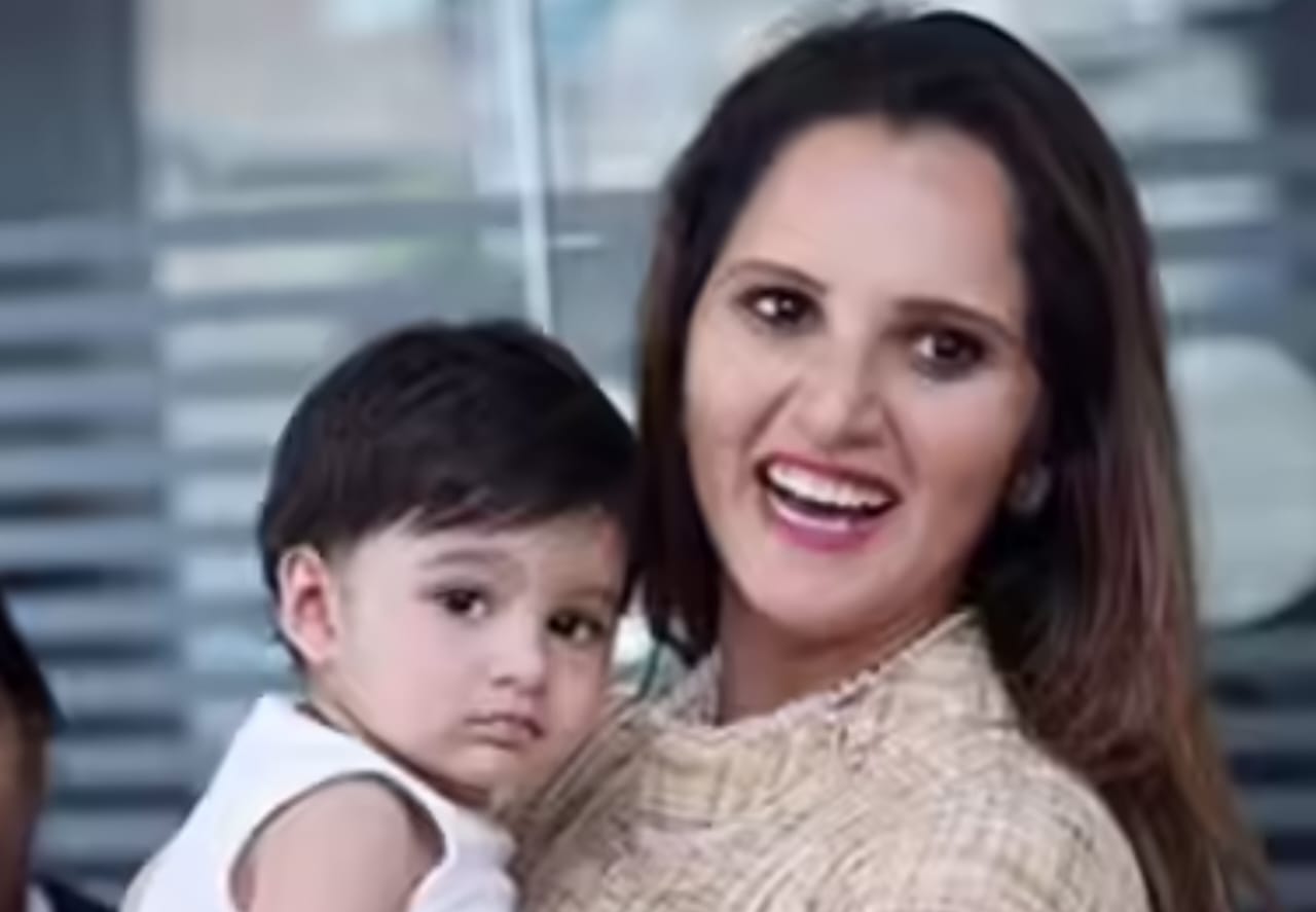 Sania Mirza and with her' Son