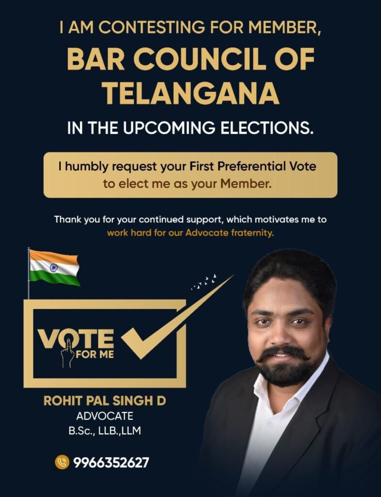 Rohit Paul Singh Contestant Bar Council Elections