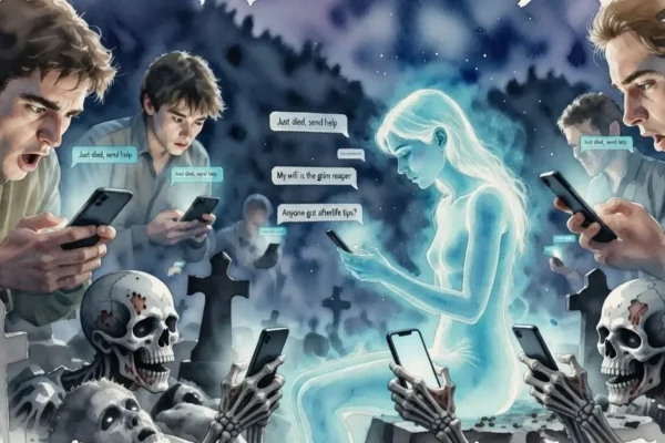 Digital Msgs from Dead Bodies