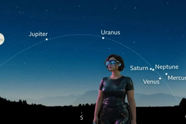 Six planet in one Line on Sunday