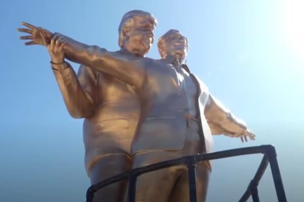 Titanic Statue Trump and Epestein