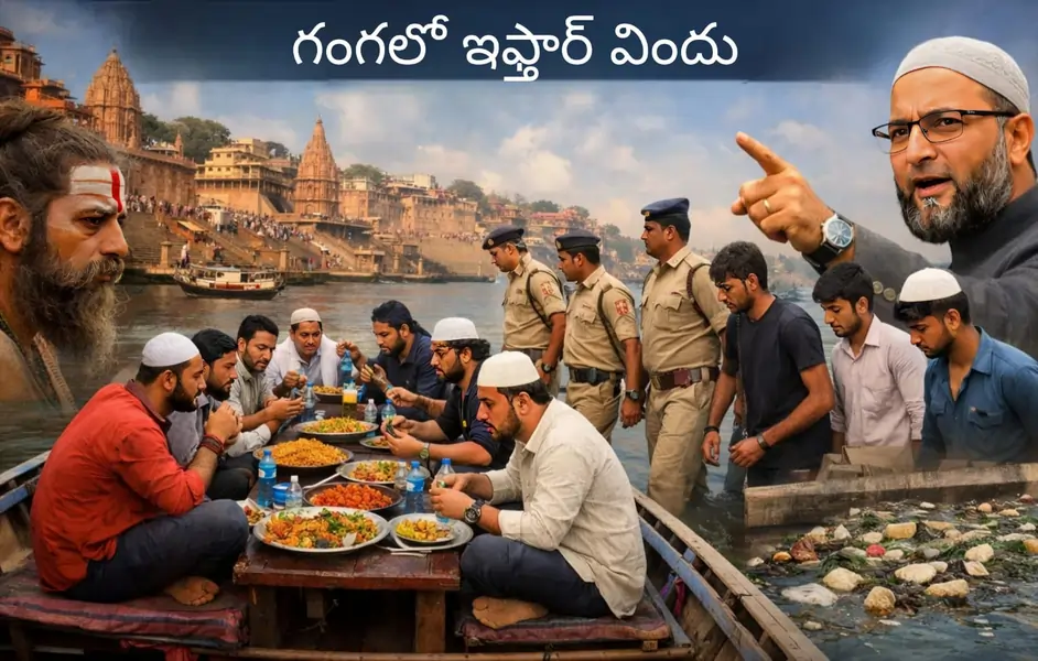 Iftar party in 'Ganga River