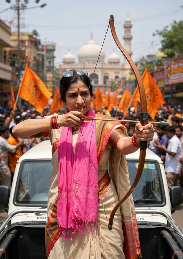 BJP Madhavilatha Delhi Airport issue