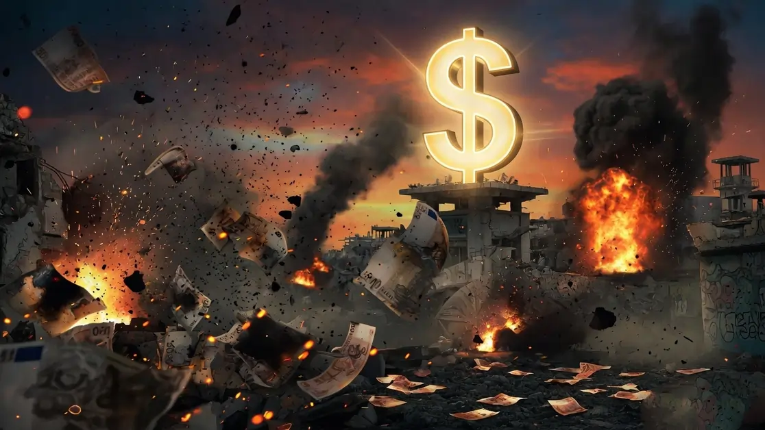 శవాల మధ్య డాలర్ దర్జా – యుద్ధ మంటల్లో అమెరికా కరెన్సీ ధగధగ