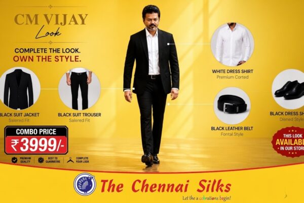 Tamilnadu CM Vijay Look