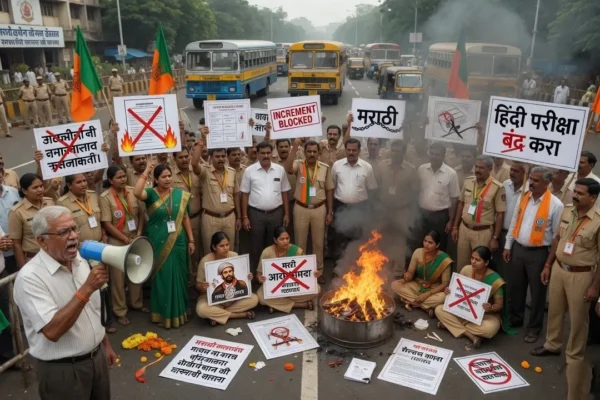 Hindi Vs Marati at Maharashtra