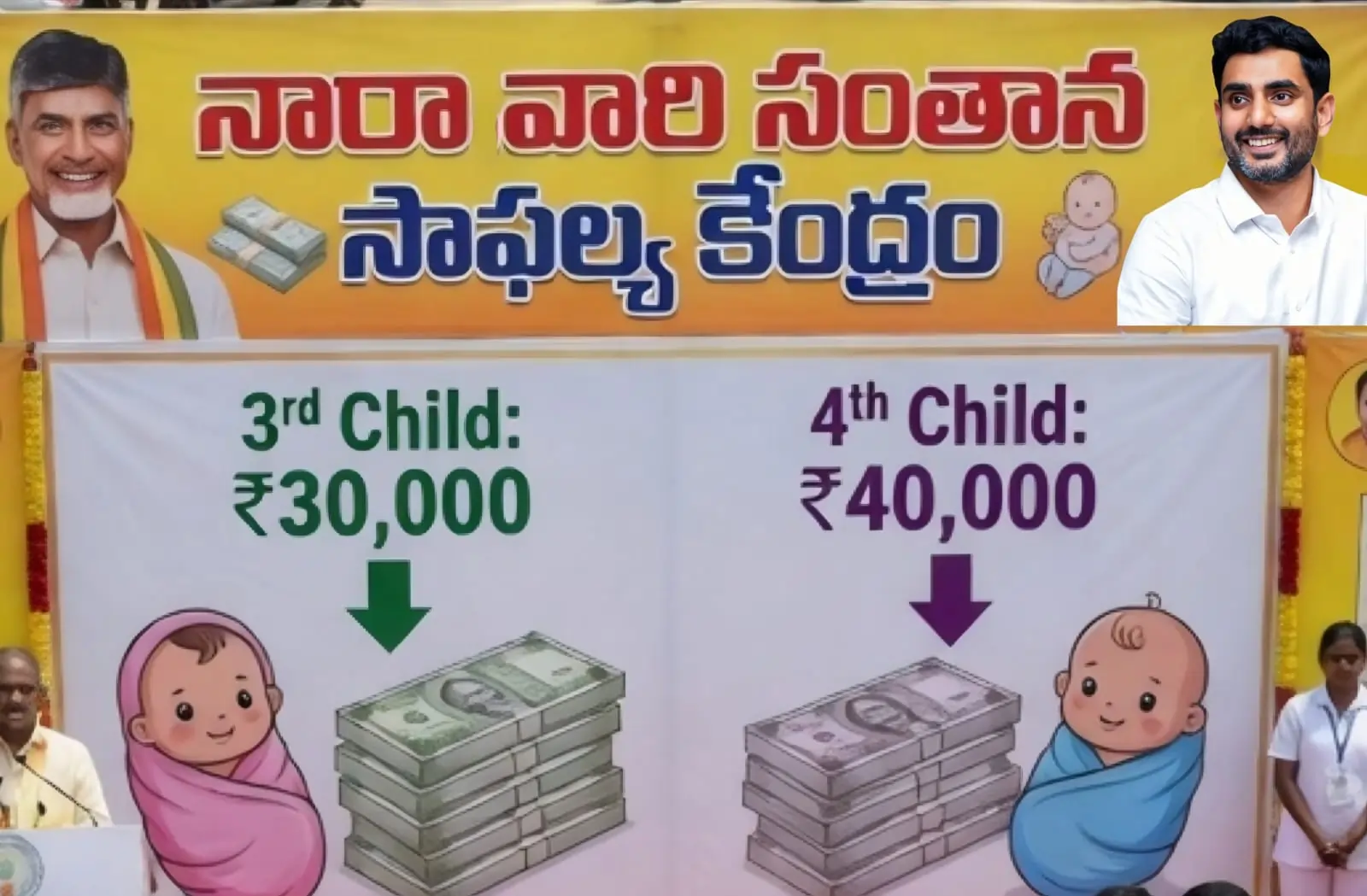 ‘నారా’వారి సంతాన సాఫల్య కేంద్రం – పిల్లలను కనేందుకు చంద్రబాబు బంపర్ ఆఫర్