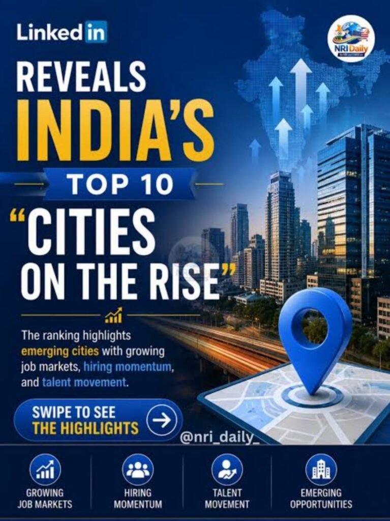 LinkedIn India's Top 10 Cities on the Rise