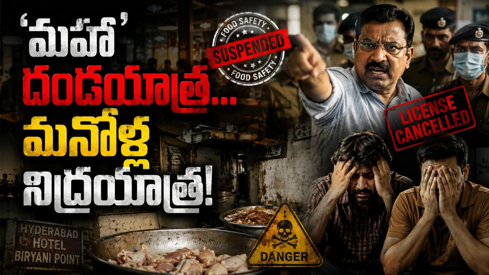 ‘మహా’ దండయాత్ర… మనోళ్ల నిద్రయాత్ర -కుళ్లిన రుచికి టీ-ఫుడ్ సేఫ్టీ అండదండలు