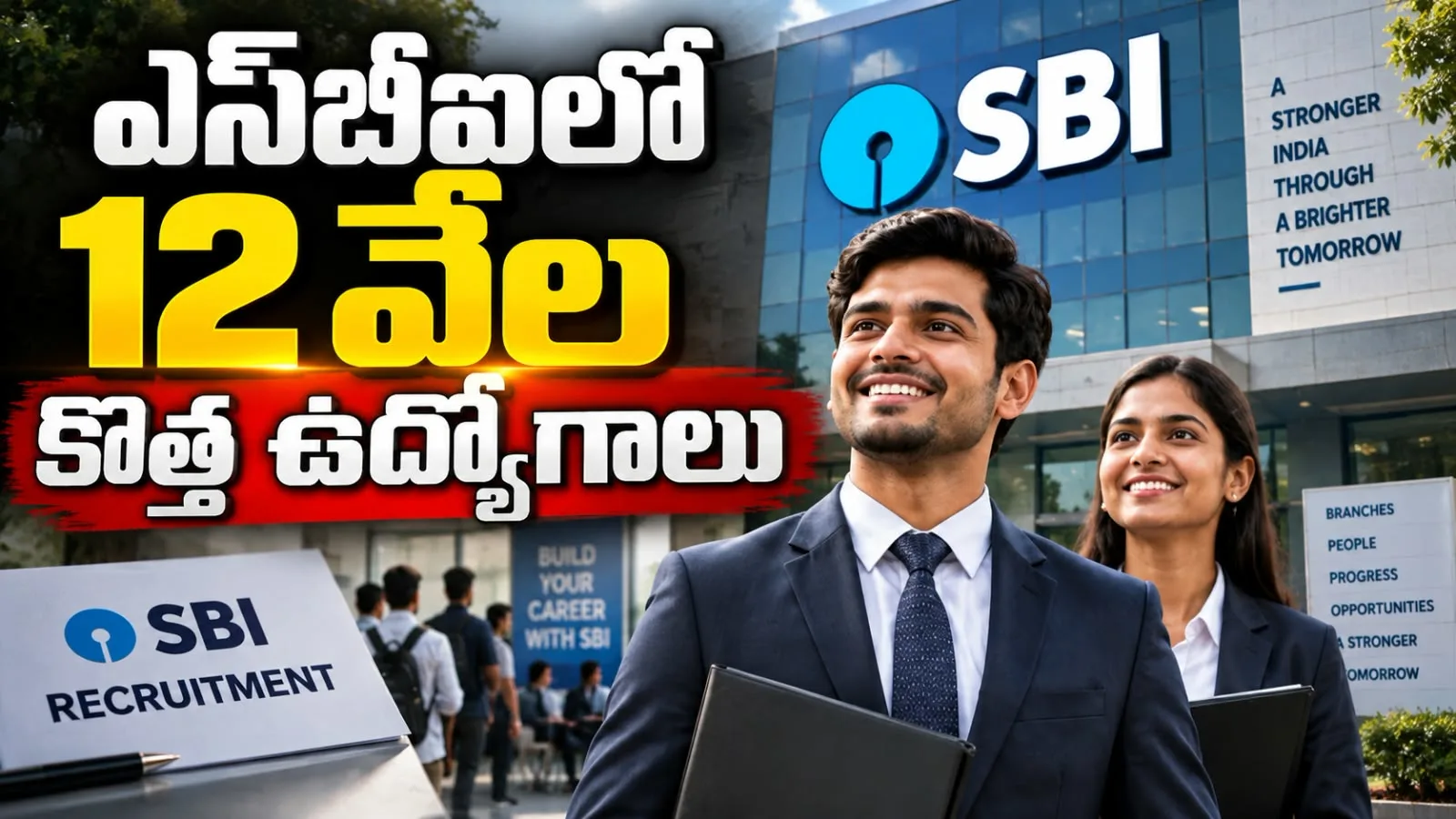 ఎస్‌బీఐలో 12 వేల కొత్త ఉద్యోగాలు – దేశంలోనే అత్యంత భారీ రిక్రూట్మెంట్