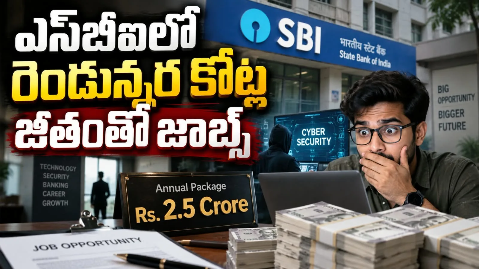 ఎస్‌బీఐలో రెండున్నర కోట్ల జీతంతో జాబ్స్ – బ్యాంకింగ్ రంగం చరిత్రలోనే భారీ ప్యాకేజ్