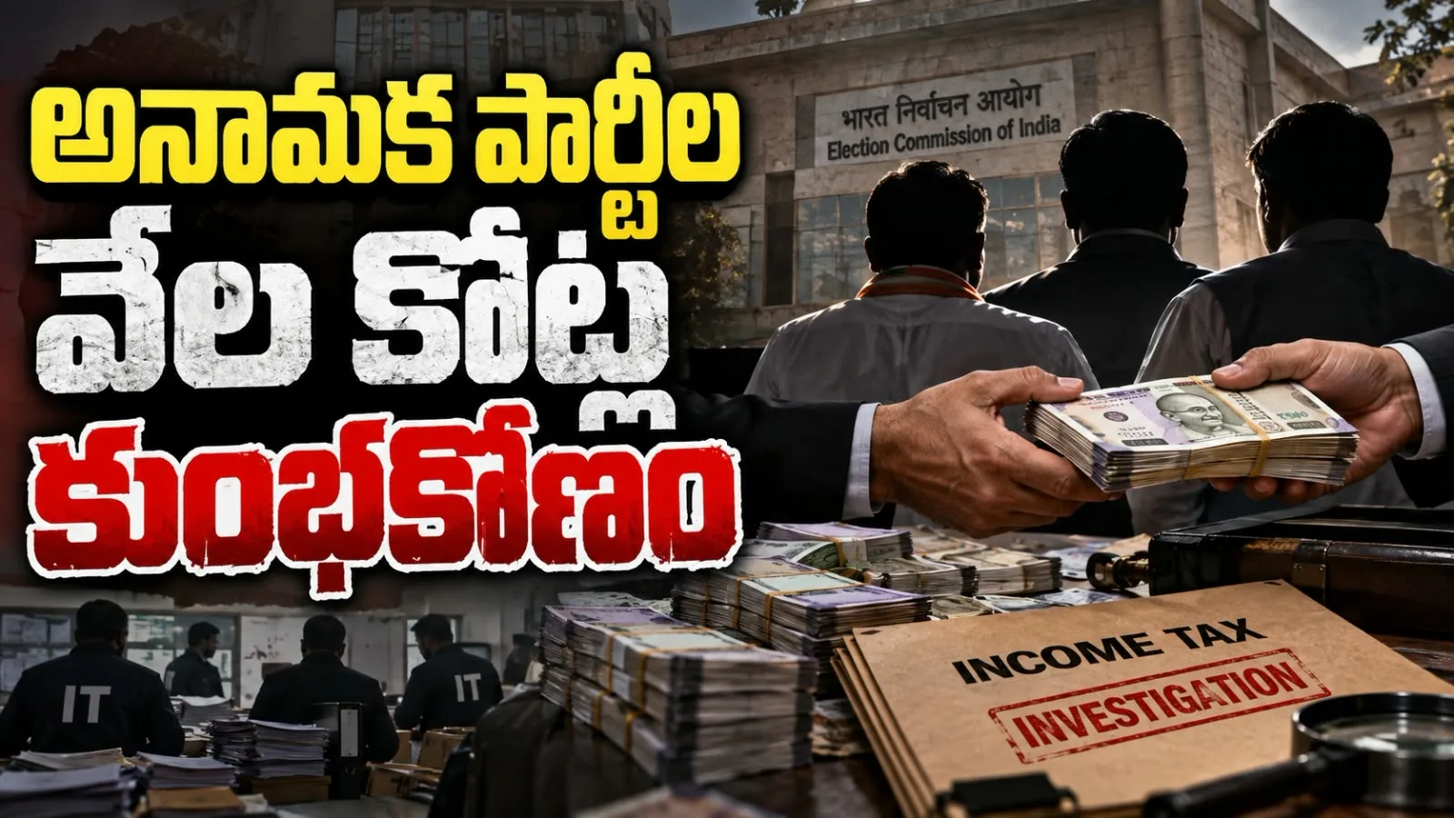 అనామక పార్టీల వేల కోట్ల కుంభకోణం – విరాళాల ముసుగులో 1,869 కోట్ల దందా