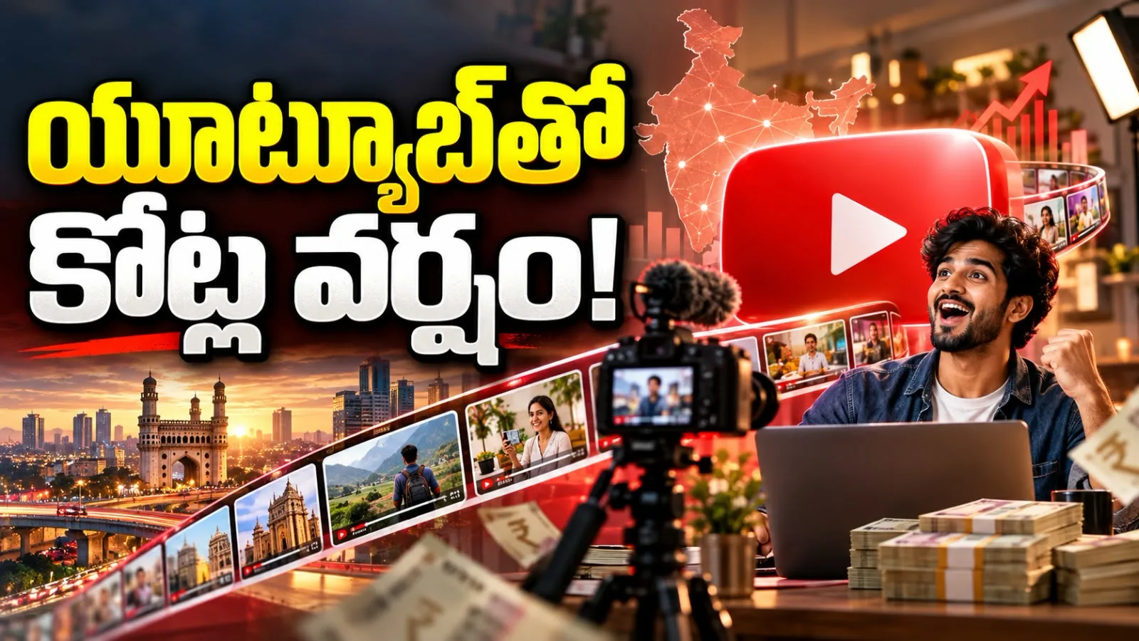 యూట్యూబ్‌తో కోట్ల వర్షం! – 10 లక్షల మందికి పైగా ఫుల్ టైమ్ ఉద్యోగాలు
