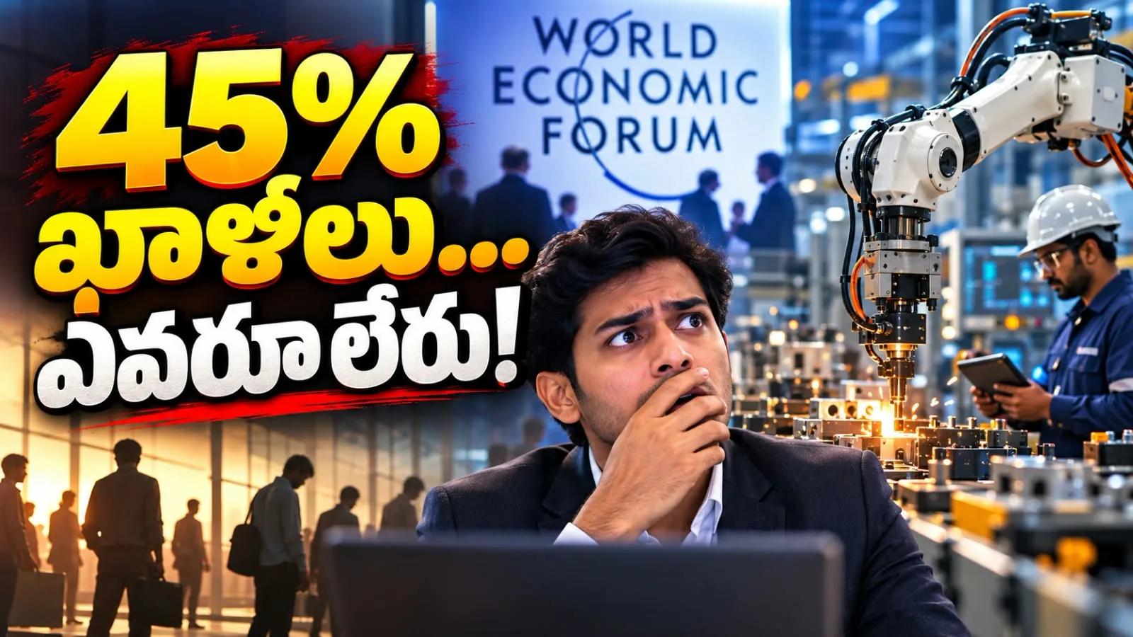 45% ఖాళీలు… ఎవరూ లేరు! – వరల్డ్ ఎకనామిక్ ఫోరమ్ షాకింగ్ రిపోర్ట్