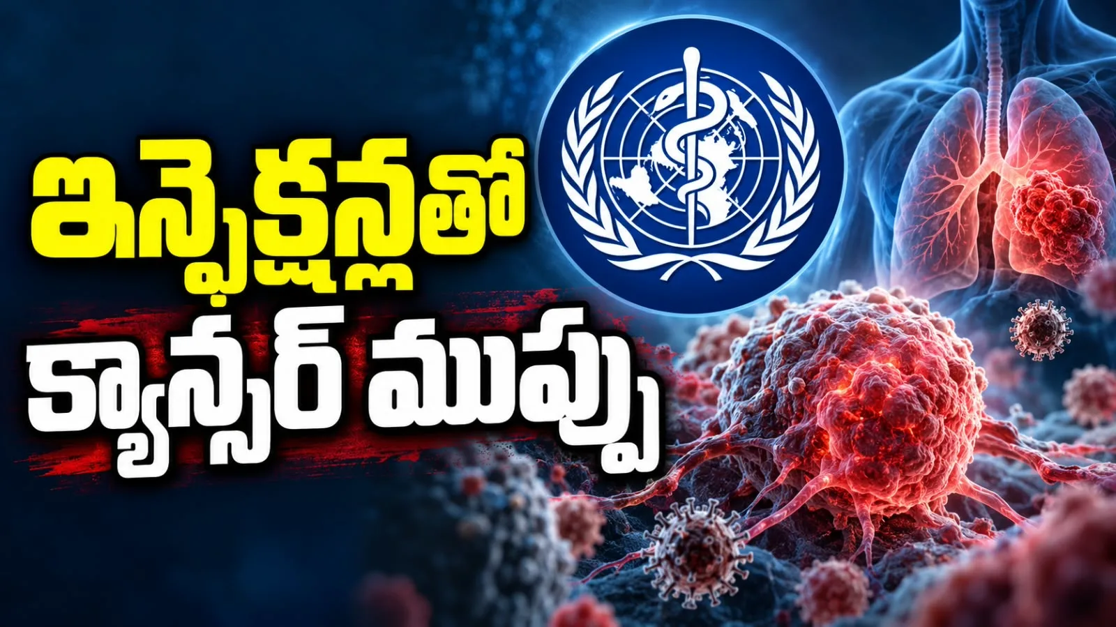 ఇన్ఫెక్షన్లతో క్యాన్సర్ ముప్పు – ప్రపంచ ఆరోగ్య సంస్థ హెచ్చరిక