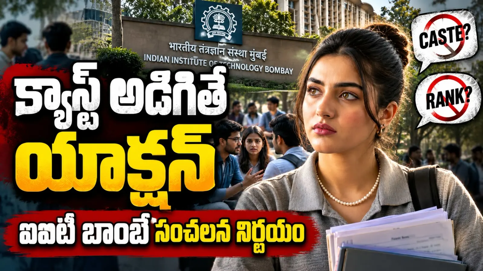 క్యాస్ట్ అడిగితే యాక్షన్ – ఐఐటీ బాంబే సంచలన నిర్ణయం