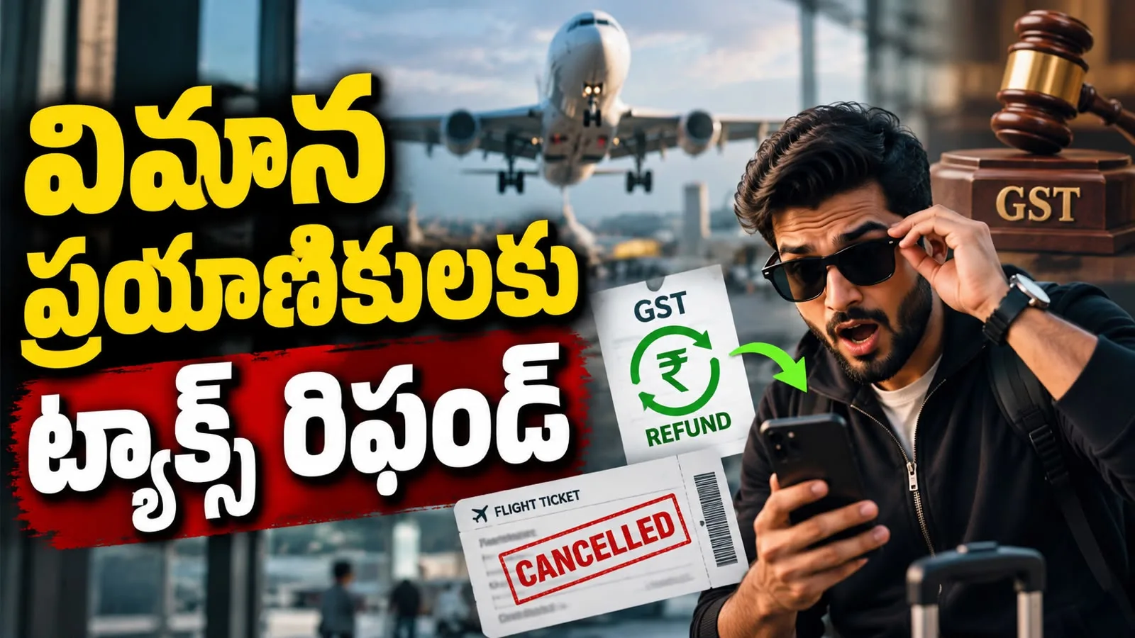 GST Refund for Air ticket cancellations